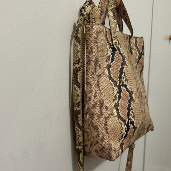 Madewell ZipTop Transport Crossbody Snake Embossed - Picture 7 of 15